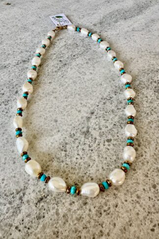 Pear turquoise necklace