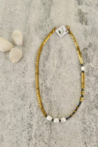 Hematite Pear necklace