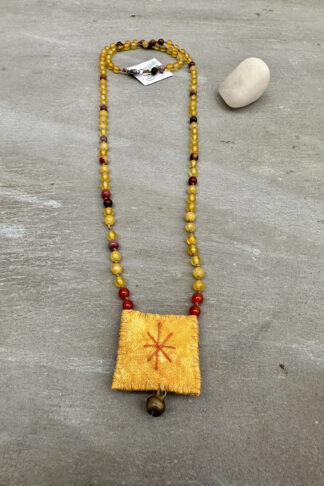 Talisman Necklace in Yellow color