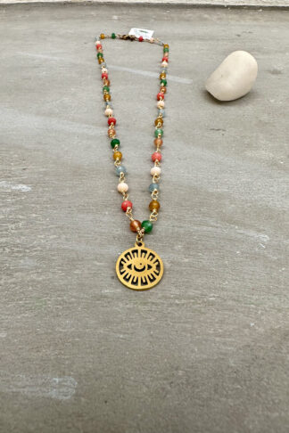 Rosary Evil Eye Necklace
