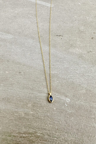 Gold Necklace with small Evil Eye