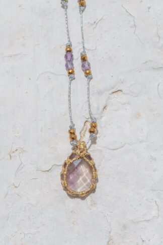 Ametrine Necklace (Amethyst with Citrine gemstone)