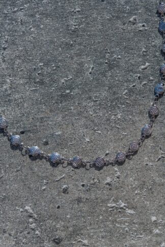 Silver chain from stainless steel