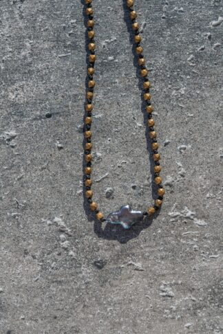 Cross mother pf pearls Necklace