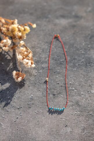 Red simple necklace